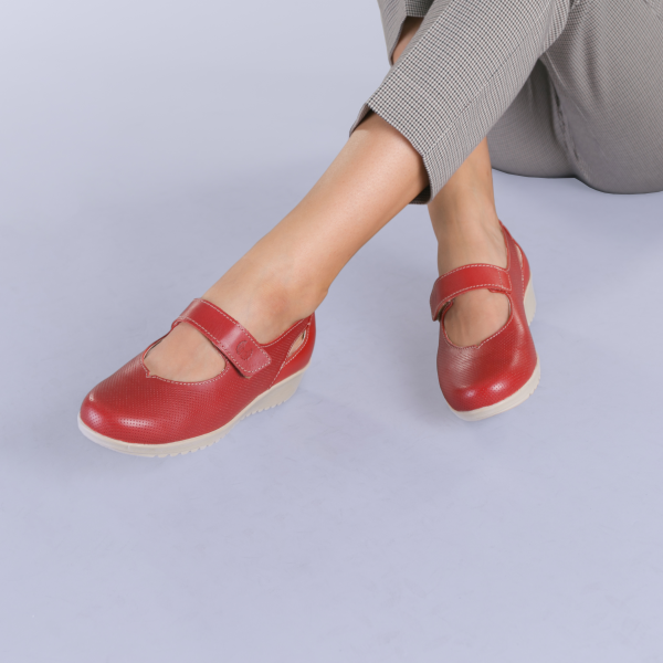 Δερμάτινα παπούτσια Lavia κόκκινα - Kalapod.gr